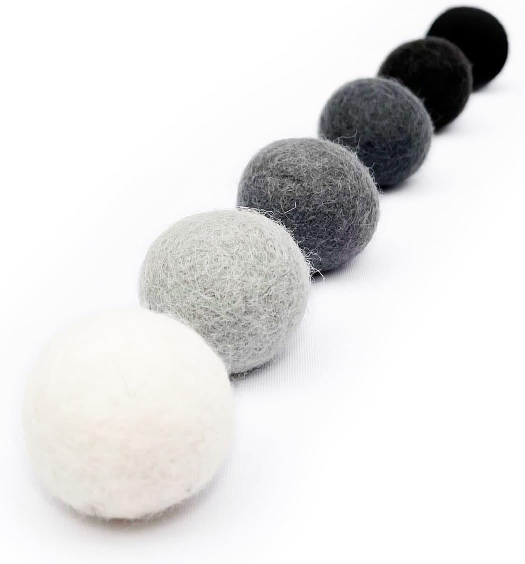 Jouet pour Chat Balles en Feutre | Lot de 6 | 100% Pure Laine