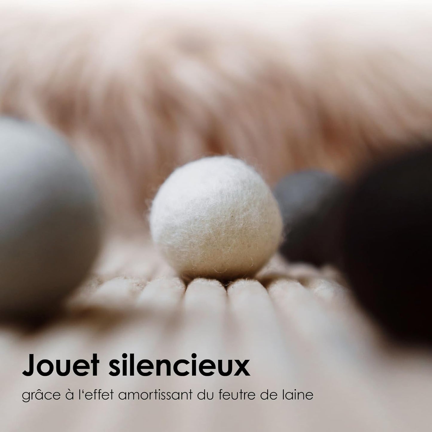 Jouet pour Chat Balles en Feutre | Lot de 6 | 100% Pure Laine