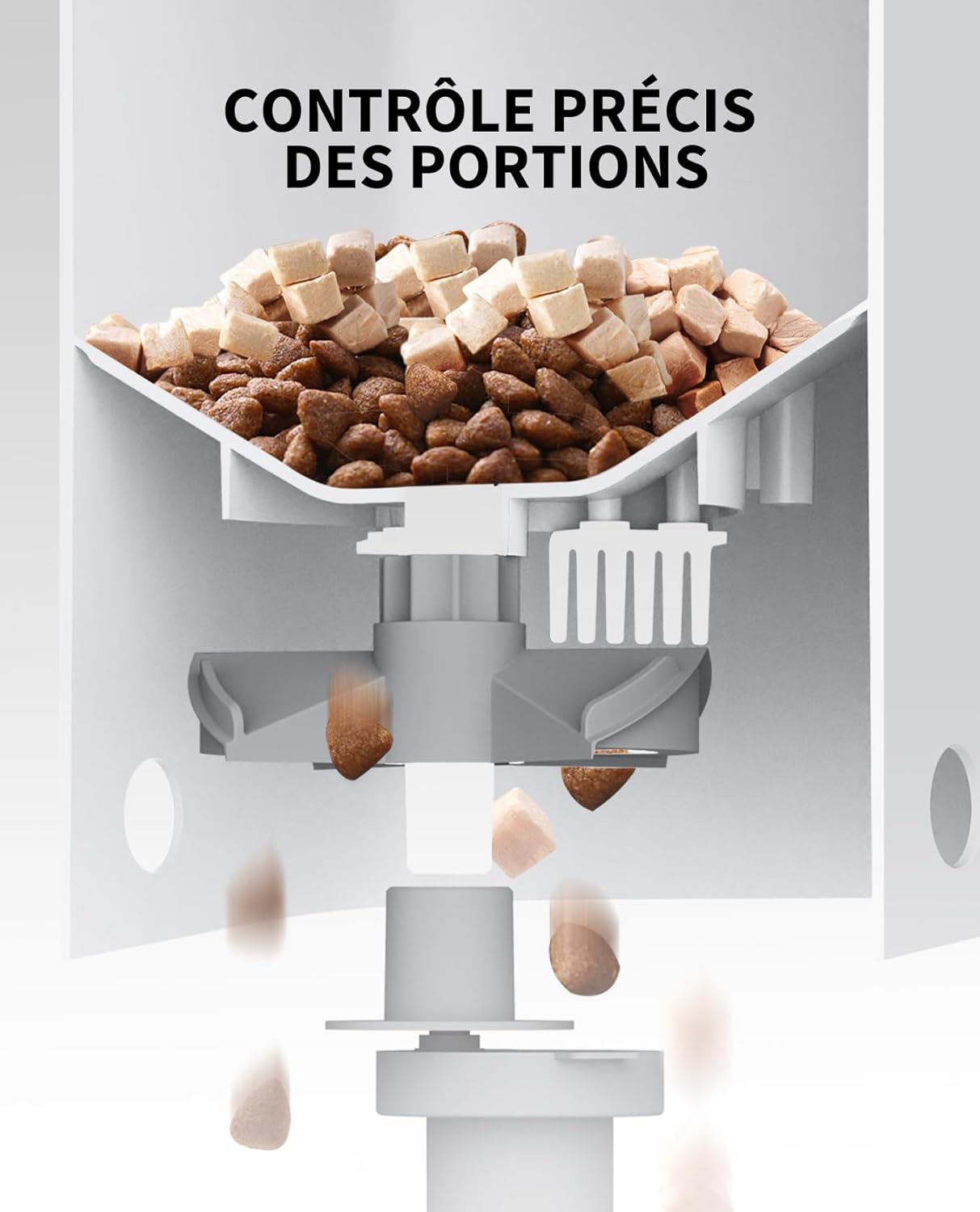 Distributeur Croquettes Chat 5 Repas par Jour