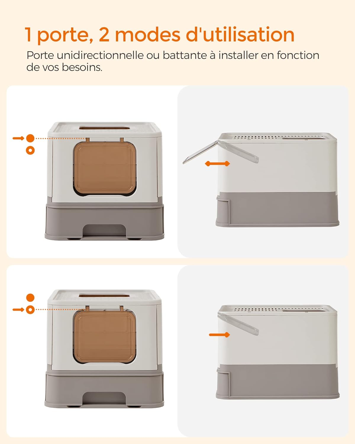 Bac à Litière Fermé