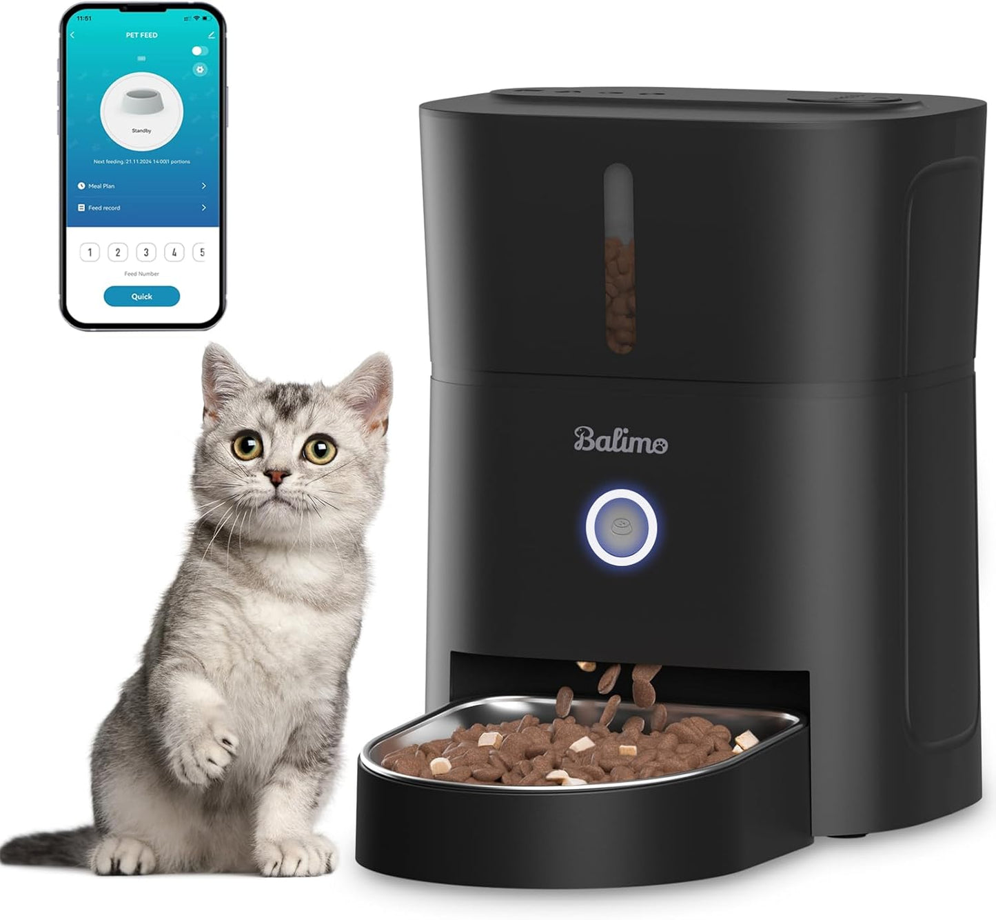 Distributeur Croquettes Chat 3L