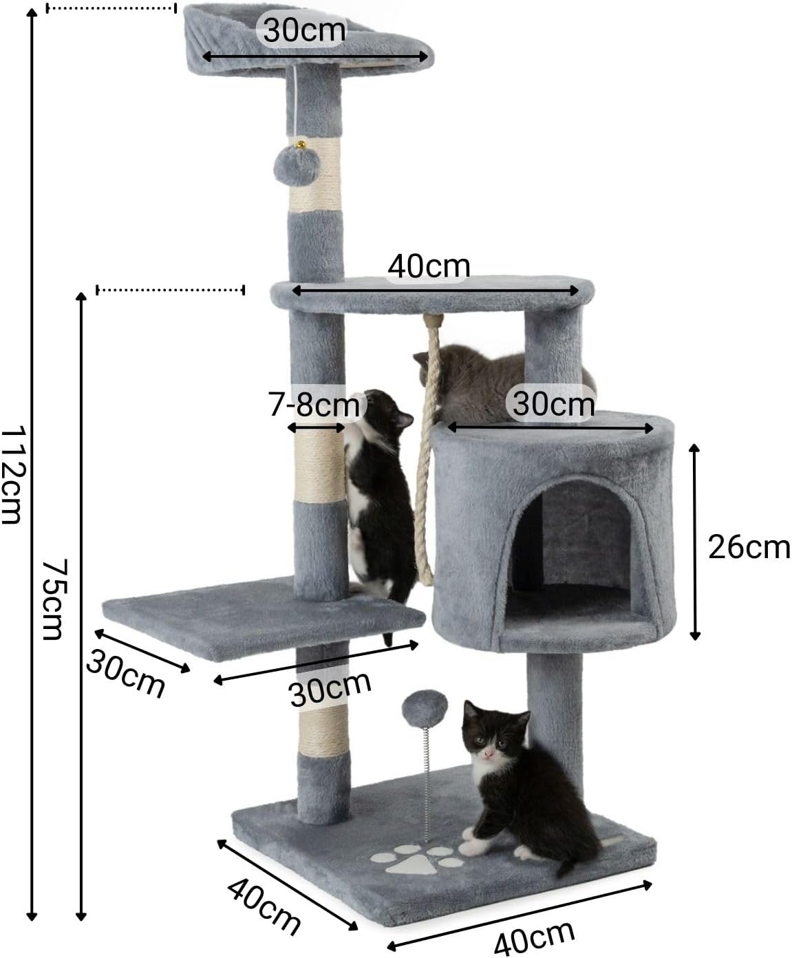 Arbre à Chat Hauteur 112 cm