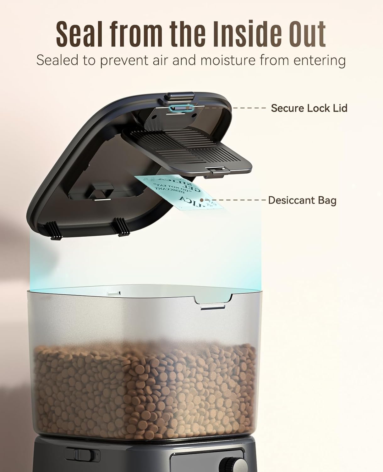 Distributeur Croquettes Chat 3.5L