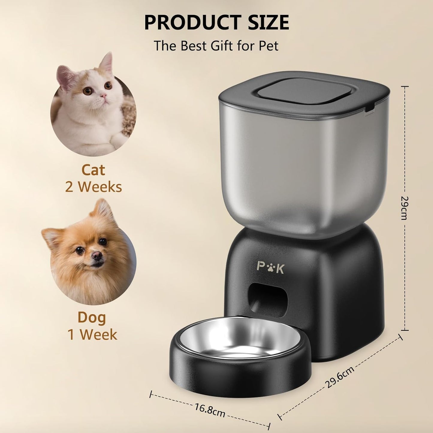 Distributeur Croquettes Chat 3L