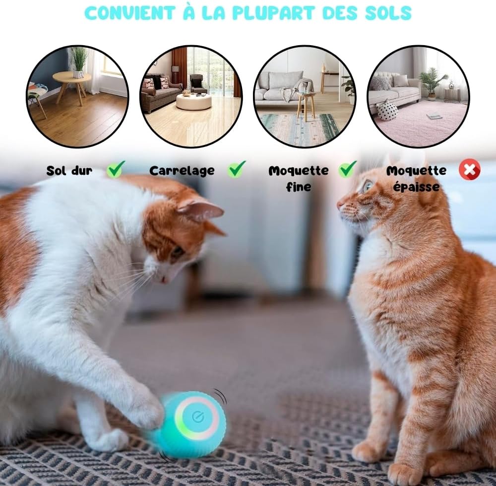 Jouet pour Chat Balle Interactive