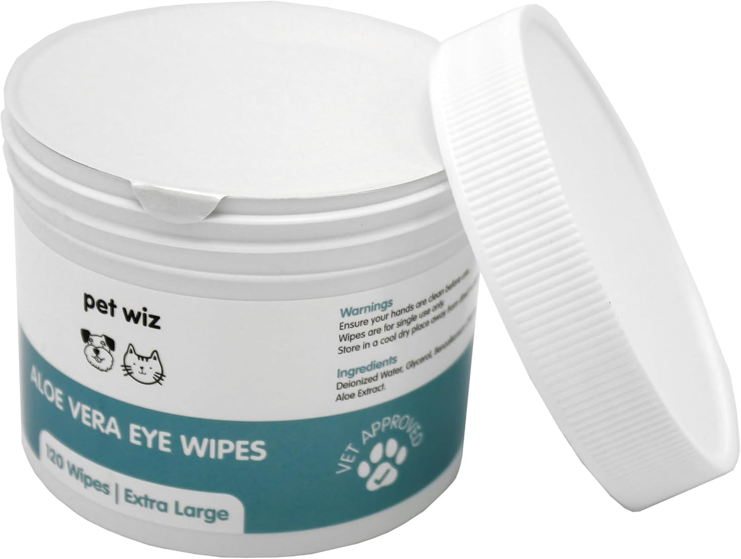 Lingettes pour Chat - Yeux à l'aloe Vera 240 Lingettes