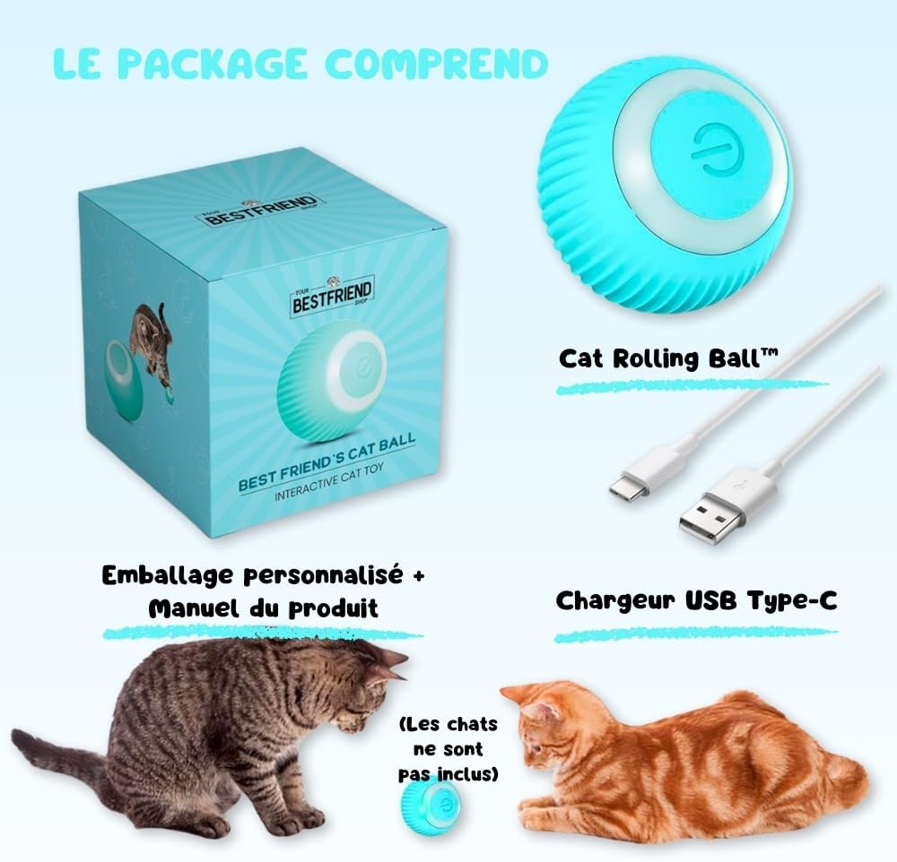 Jouet pour Chat Balle Interactive