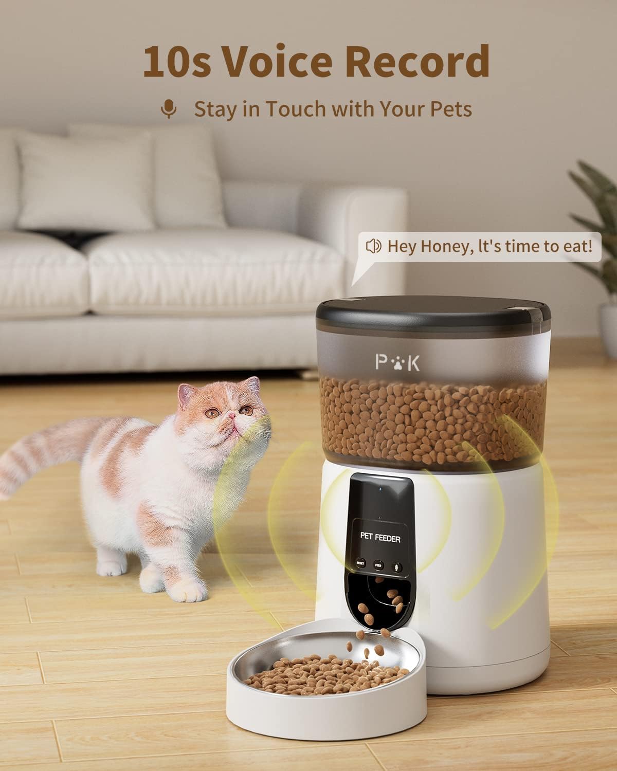 Distributeur Croquettes Chat 4L