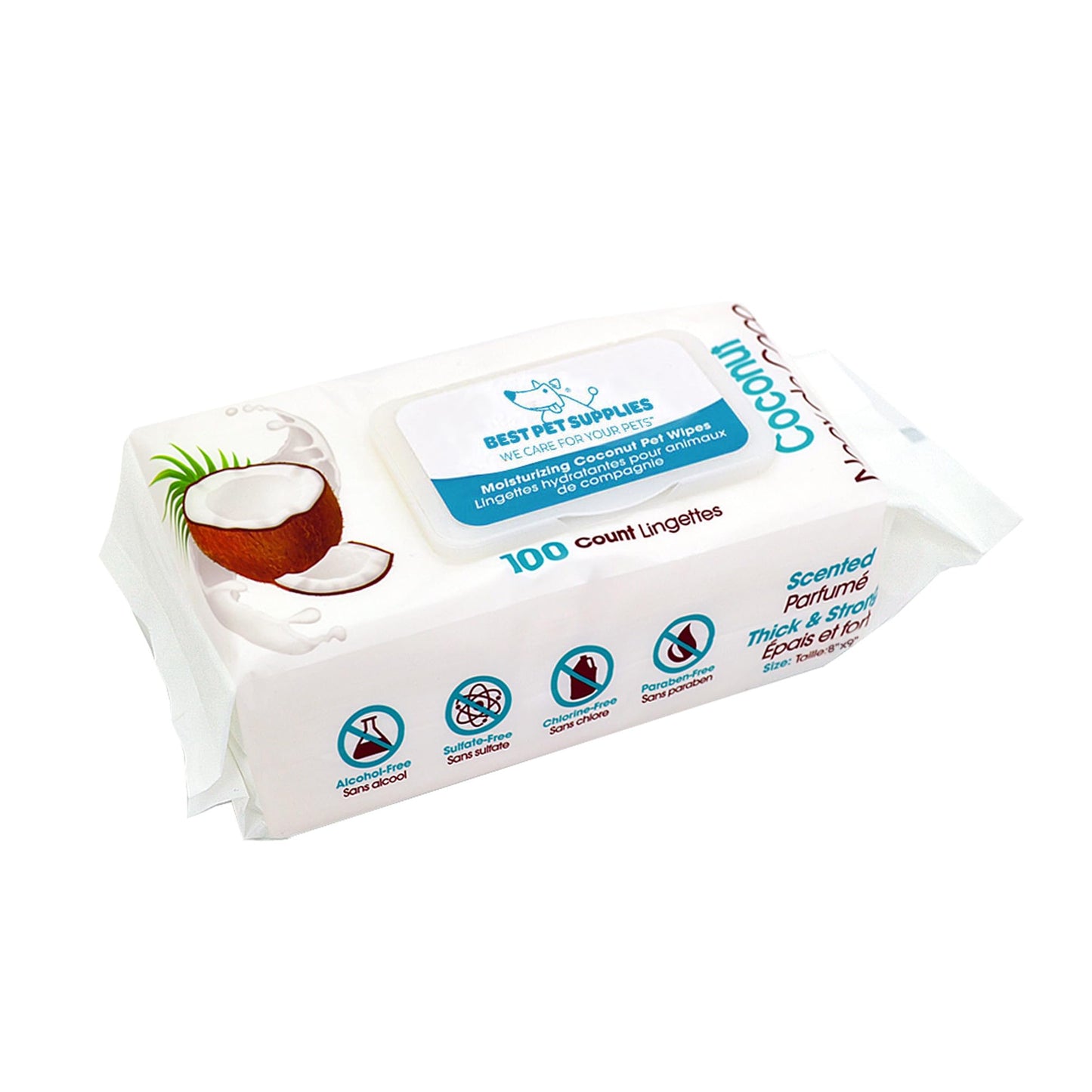 Lingettes pour Chat Hydratant Noix de coco