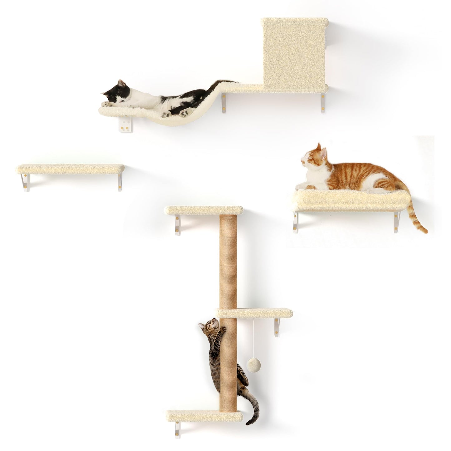 Arbre à chat Mural 10 pièces