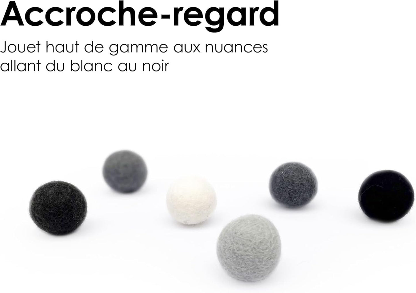 Jouet pour Chat Balles en Feutre | Lot de 6 | 100% Pure Laine