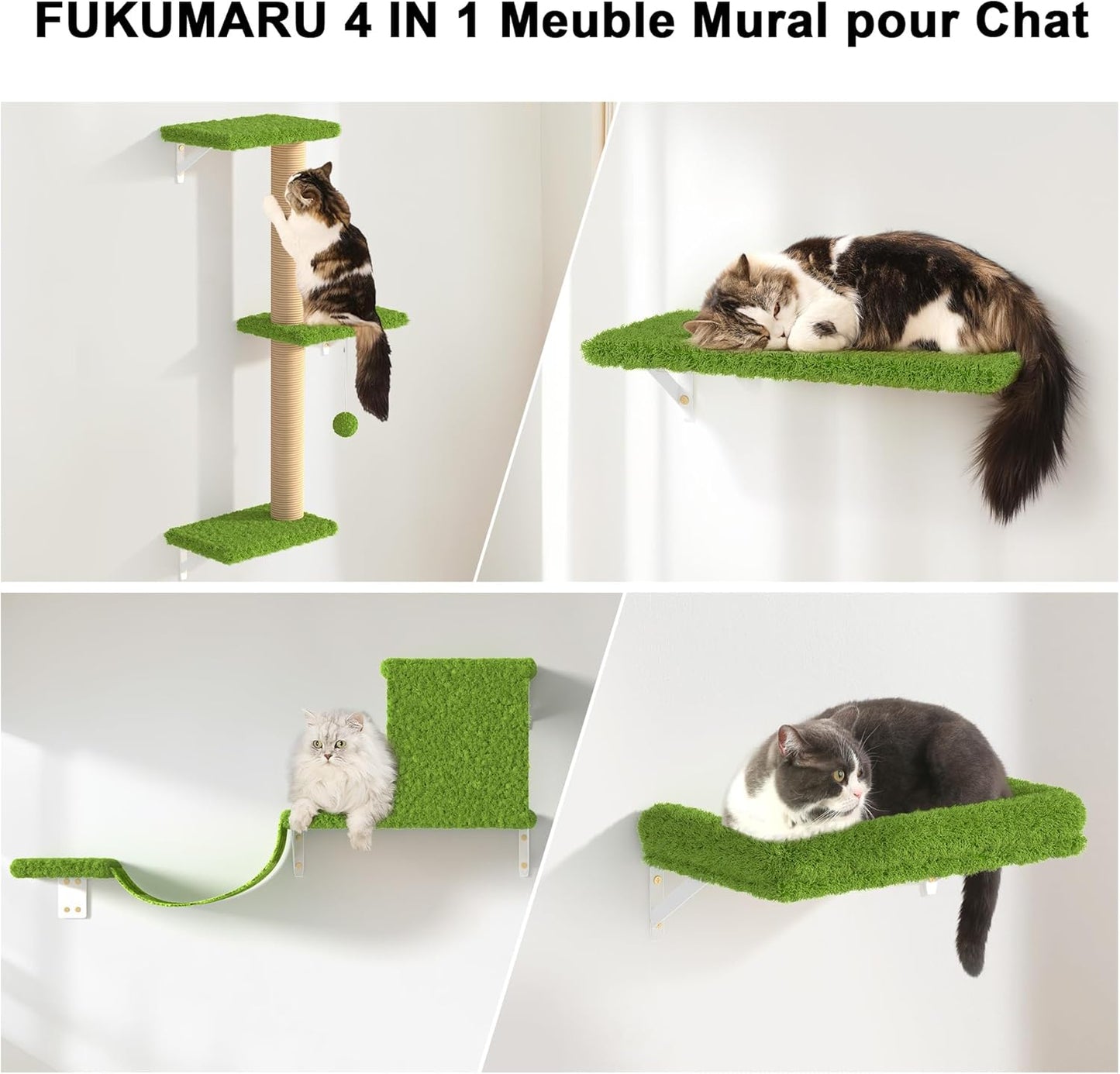 Arbre à chat Mural 4en1
