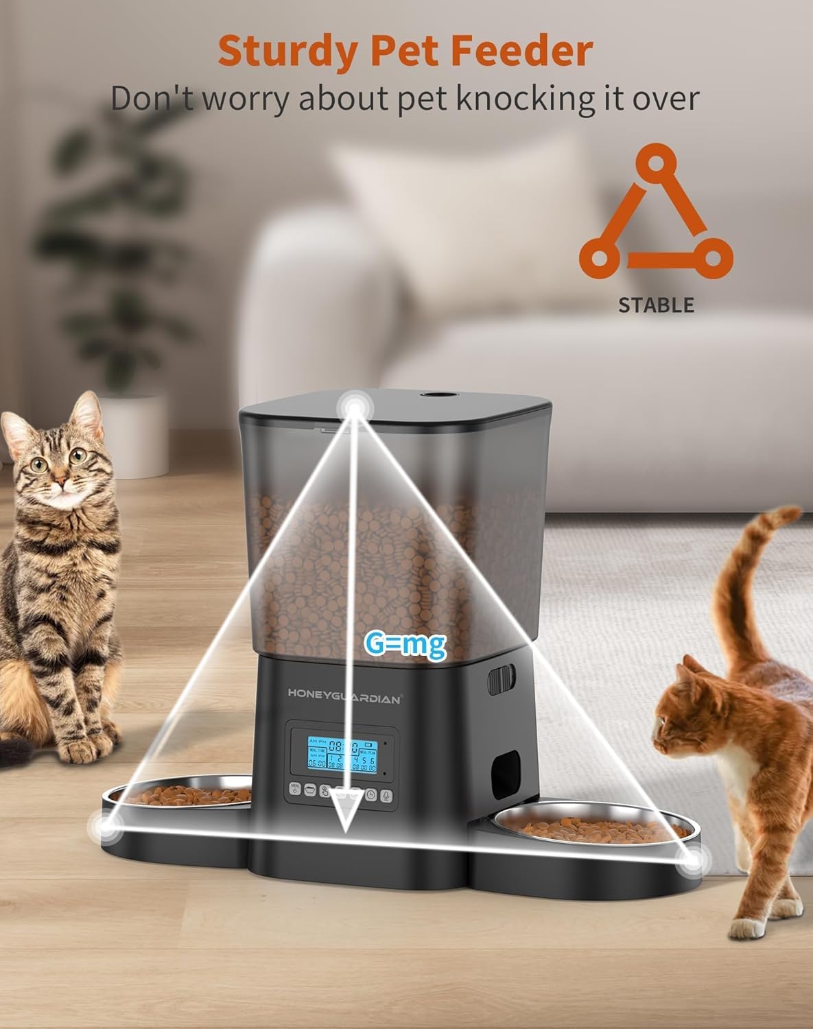 Distributeur Croquettes Chat 3.5L