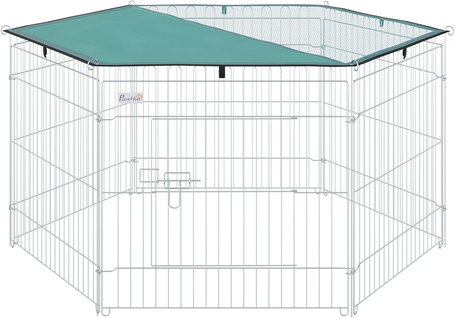 Enclos Chat 6 Panneaux et 1 Porte Ø 120 x 60 cm