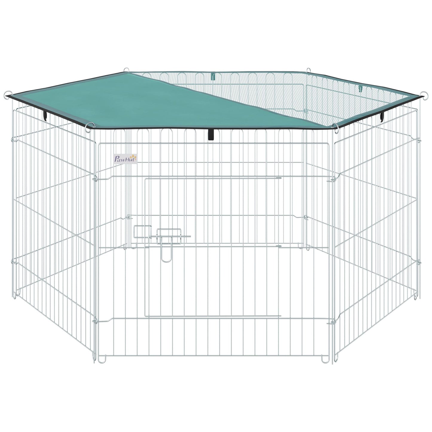 Enclos Chat 6 Panneaux et 1 Porte Ø 120 x 60 cm
