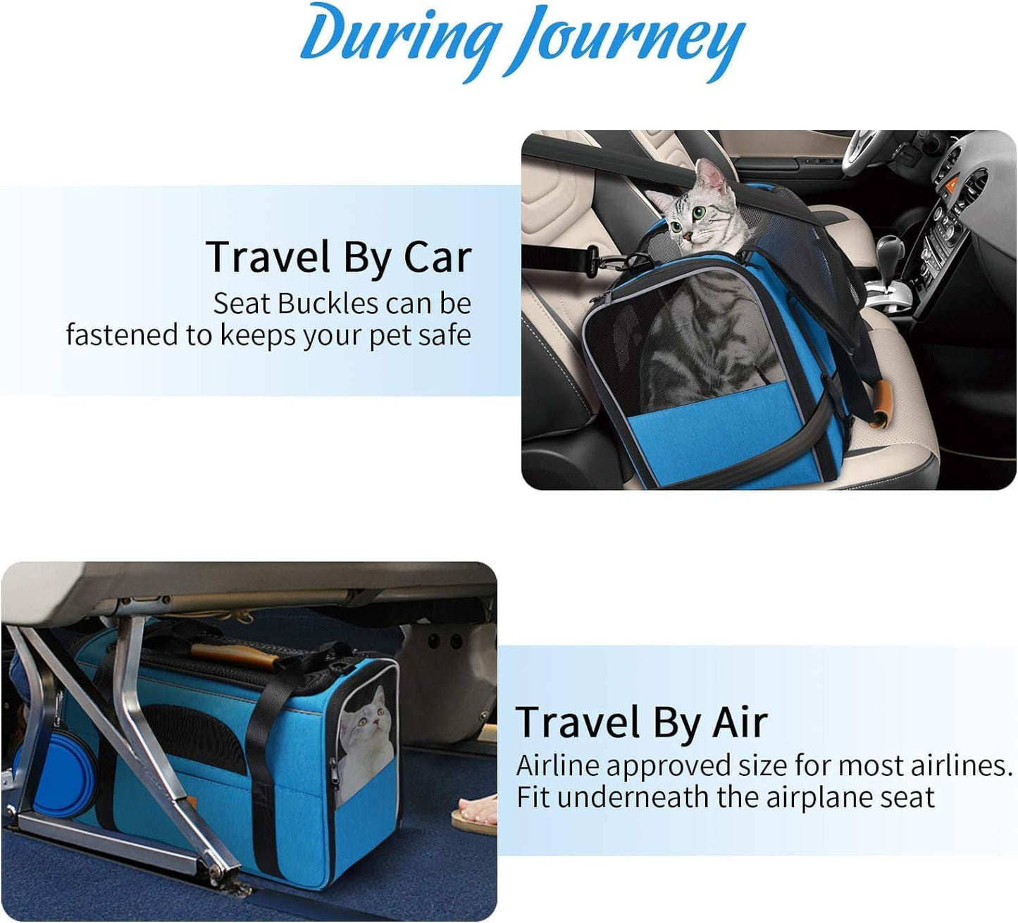 Sac Transport Chat 44x31x34 cm