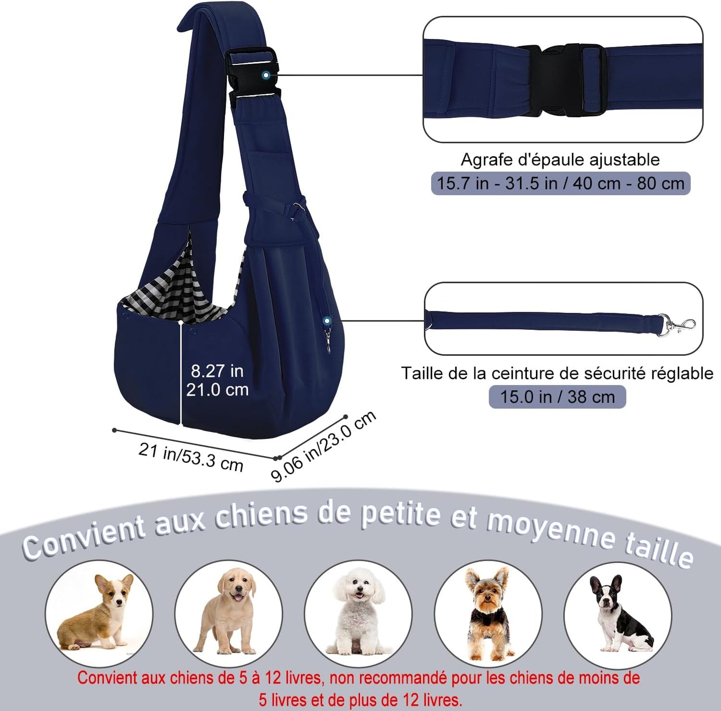 Sac Bandoulière Chat 5kg