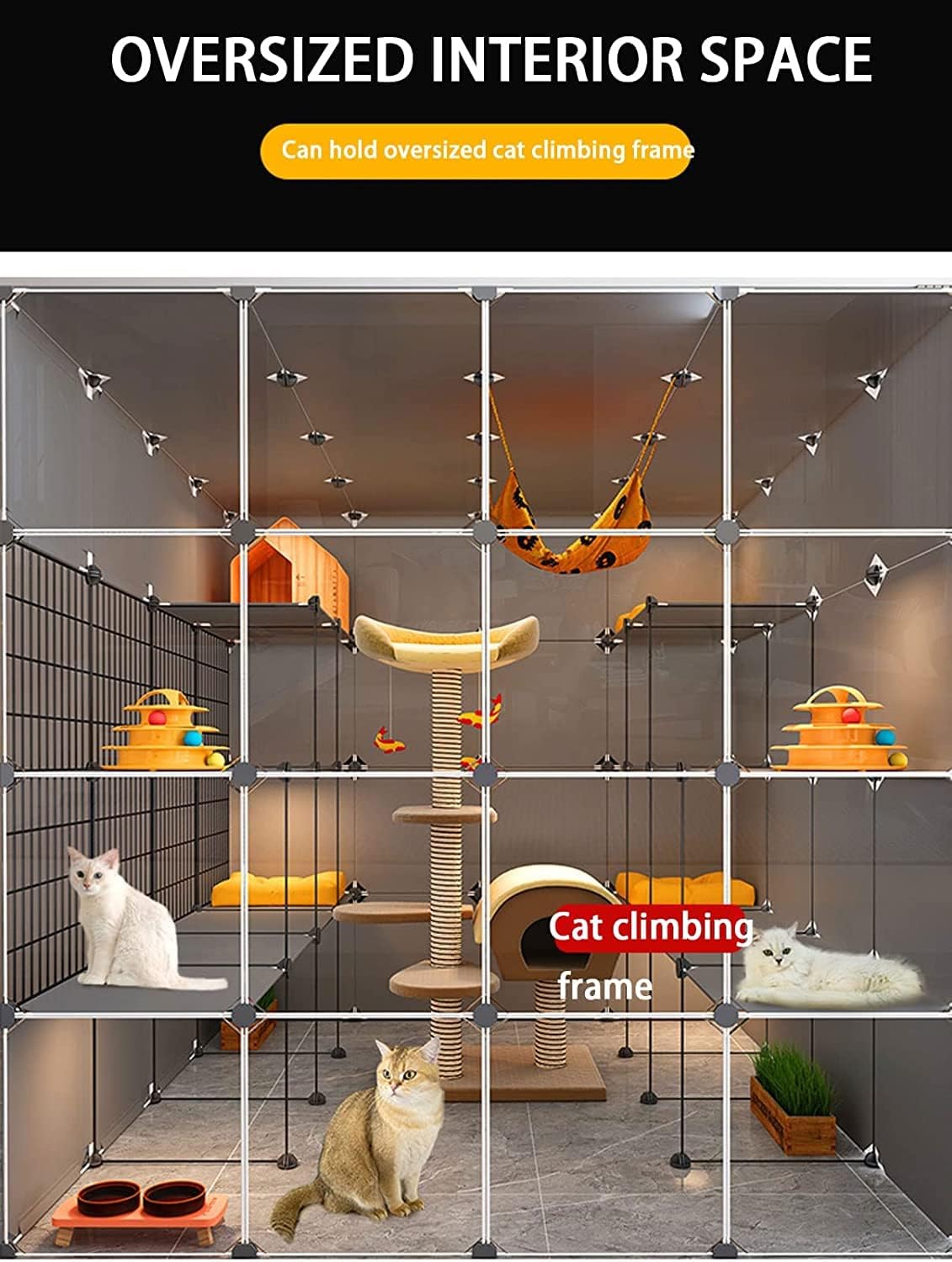 Enclos Chat XXL 219x75x182