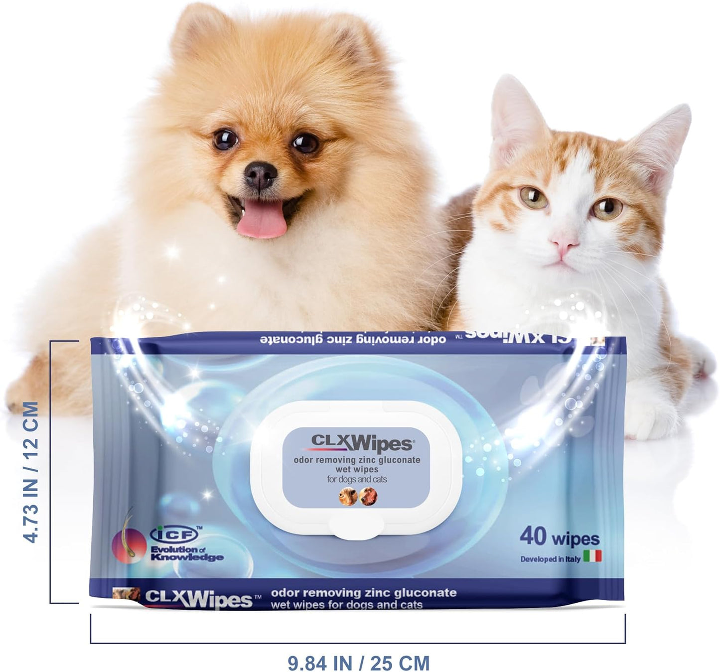 Lingettes pour Chat Assainissantes et Hydratantes x40