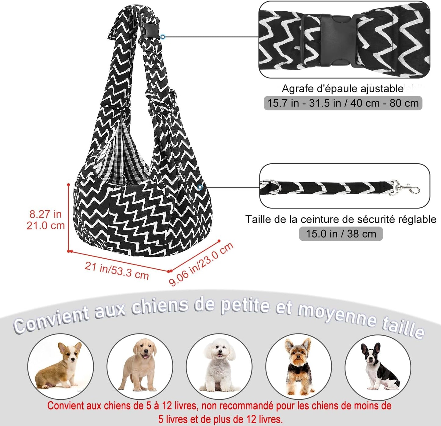 Sac Bandoulière Chat 5kg