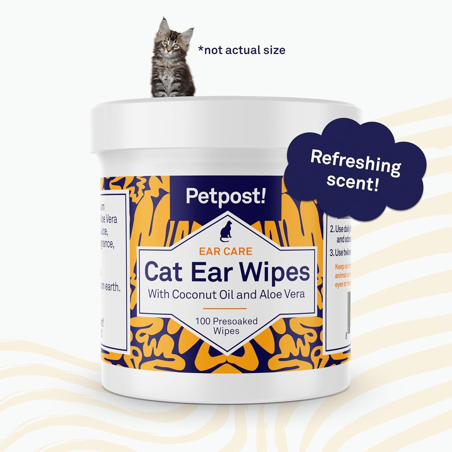Lingettes pour Chat Oreilles x100