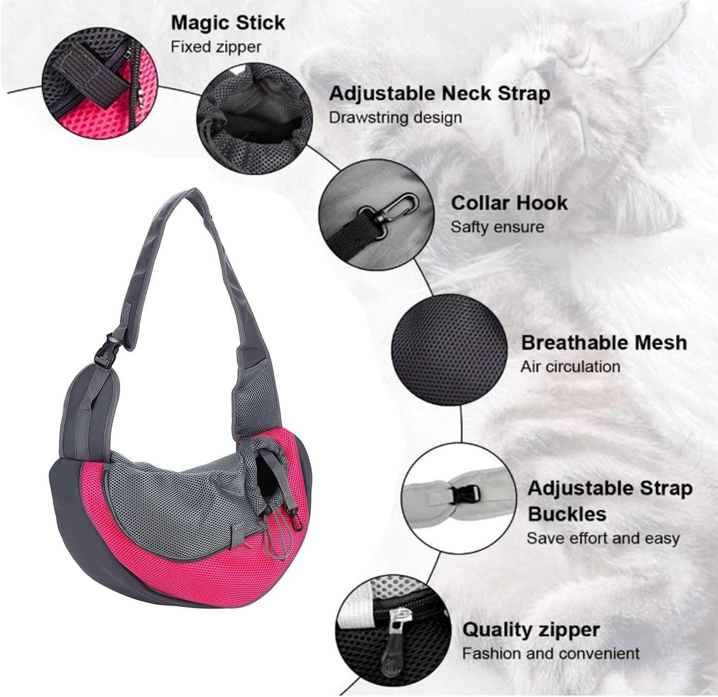 Sac Bandoulière Chat 5.5kg