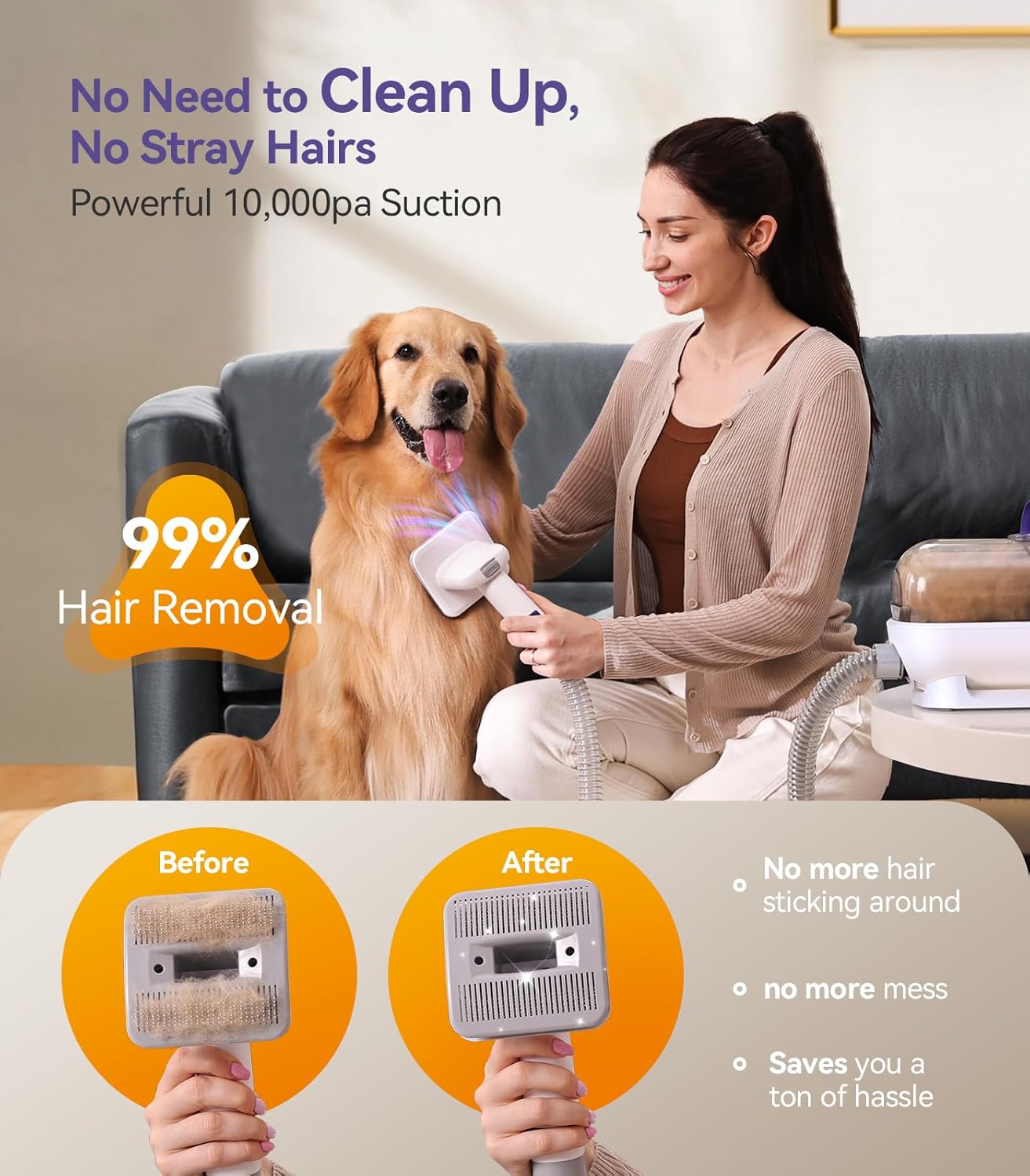 Toilettage chat Tondeuse Aspirateur