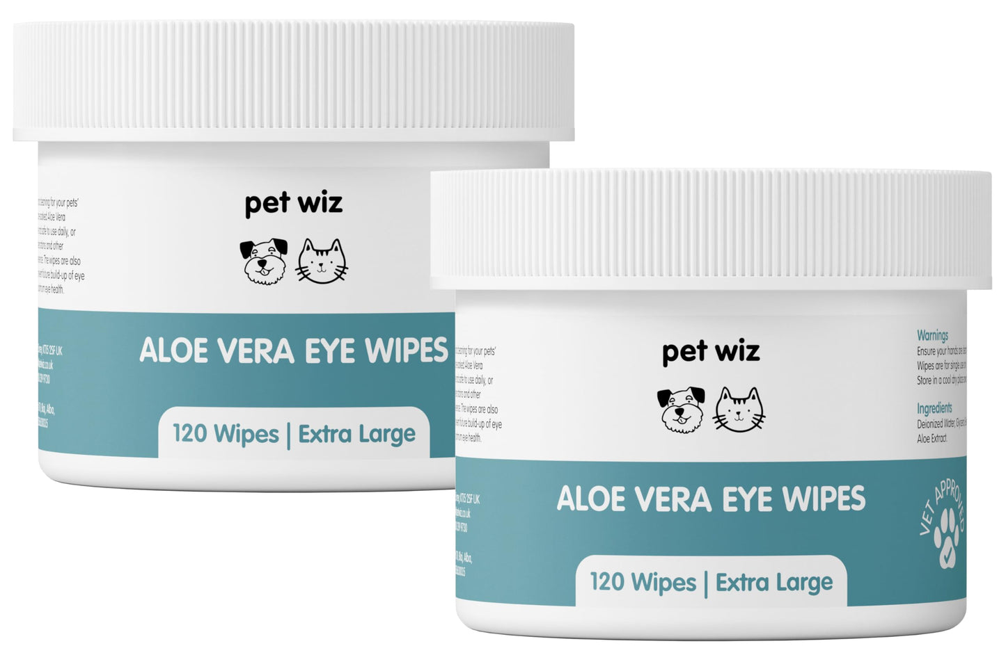 Lingettes pour Chat - Yeux à l'aloe Vera 240 Lingettes