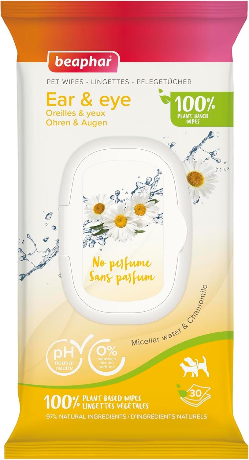 Lingettes pour Chat Oreilles & Yeux 100% végétales