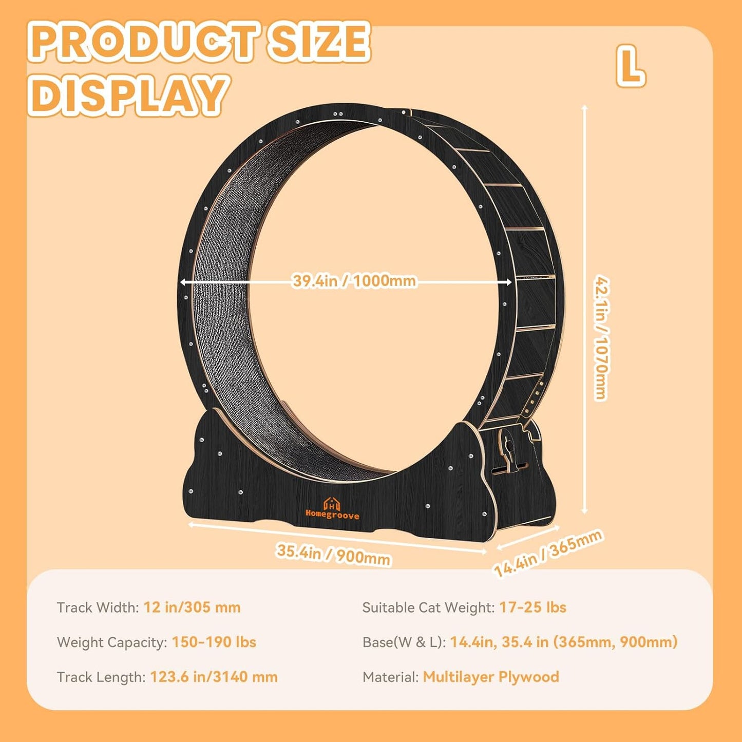 Roue pour Chat 110 cm