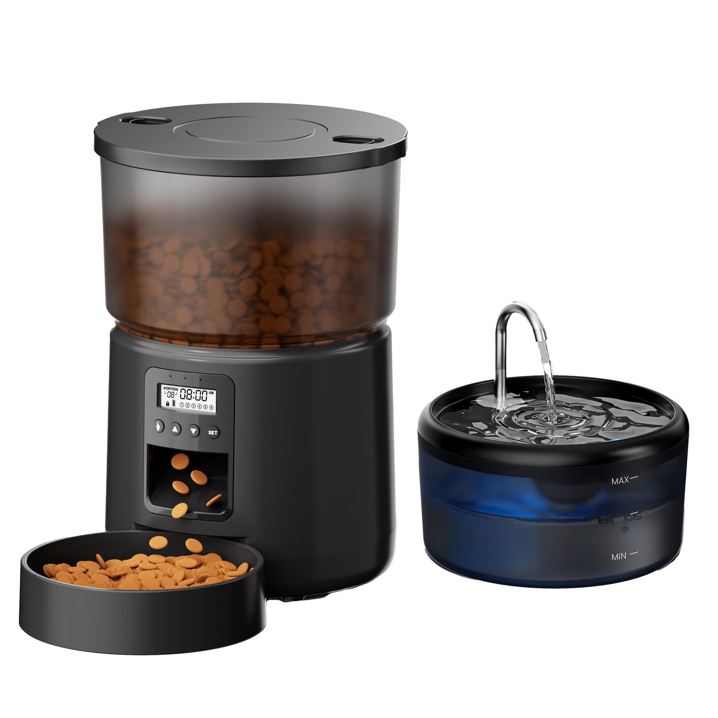 Distributeur Croquettes Chat 2,4L
