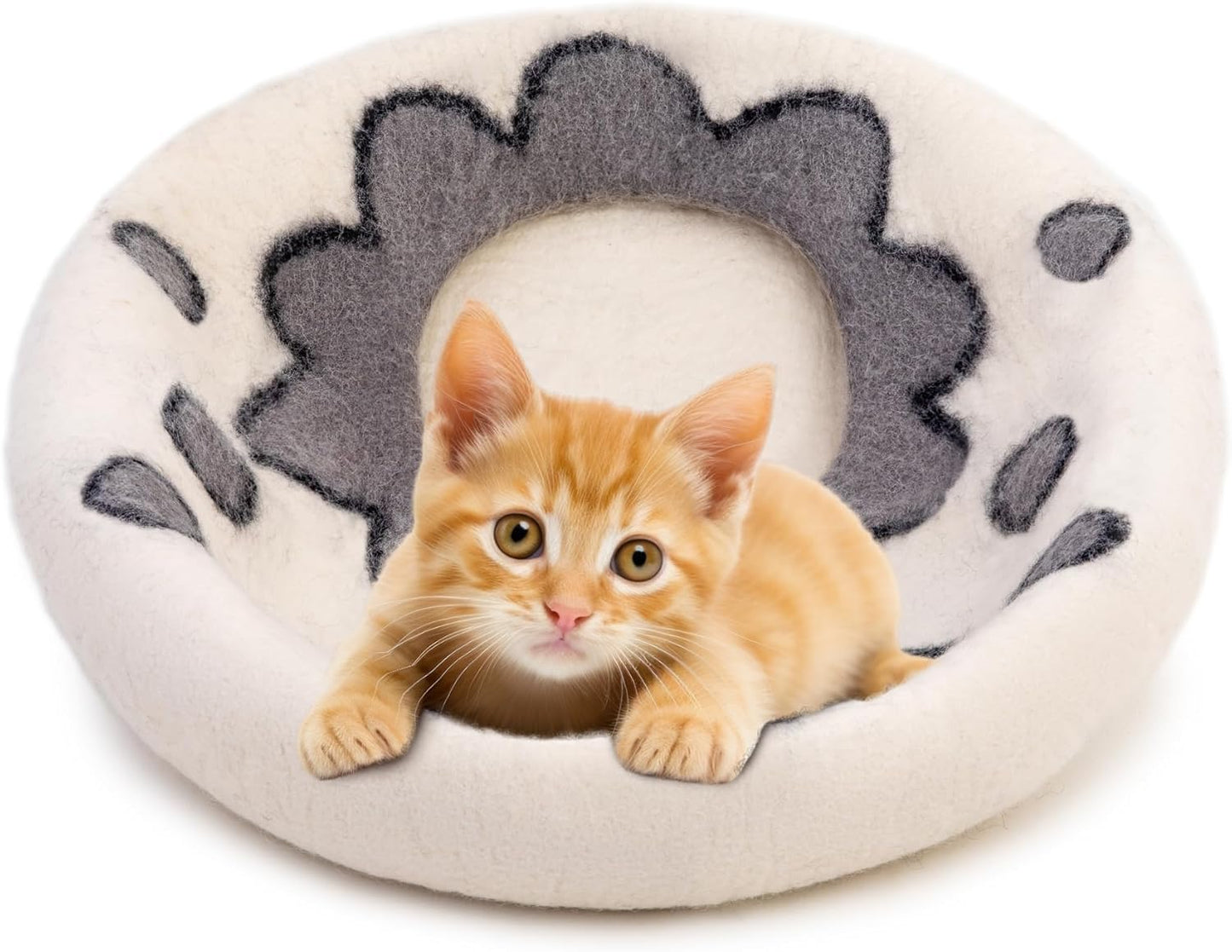 Panier Chat Coussin 100% Laine Mérinos