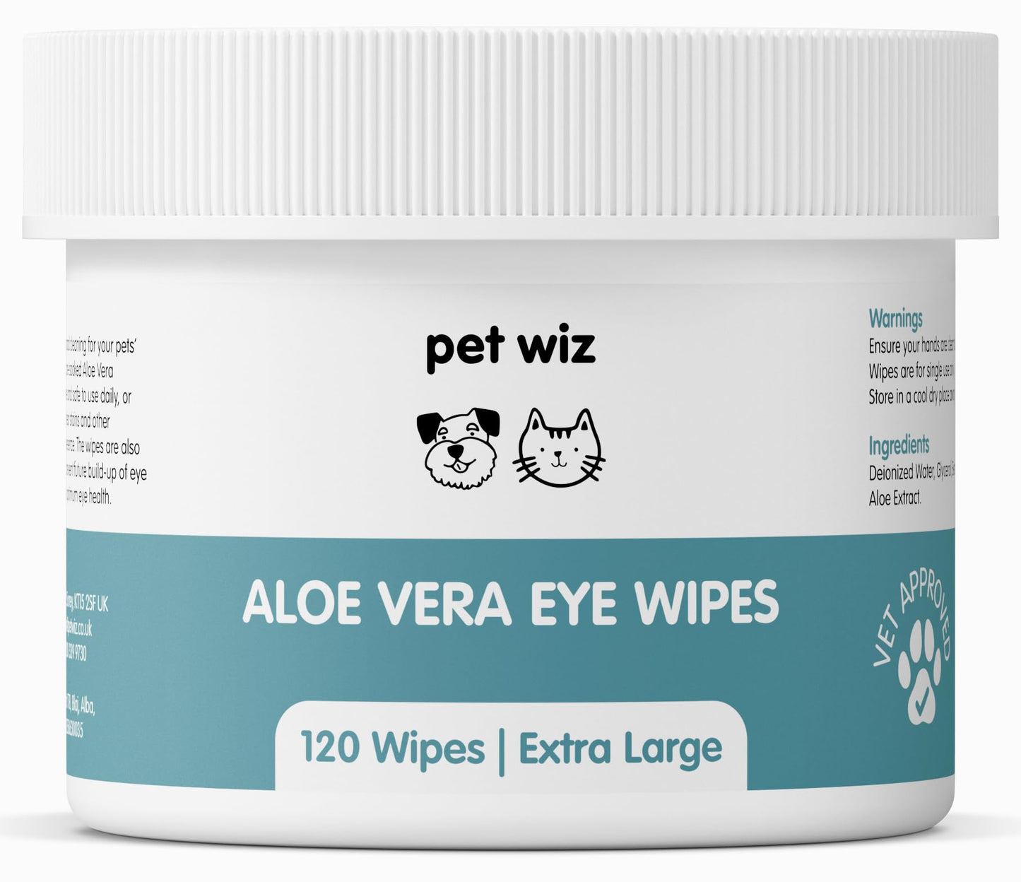 Lingettes pour Chat - Yeux l'aloe Vera