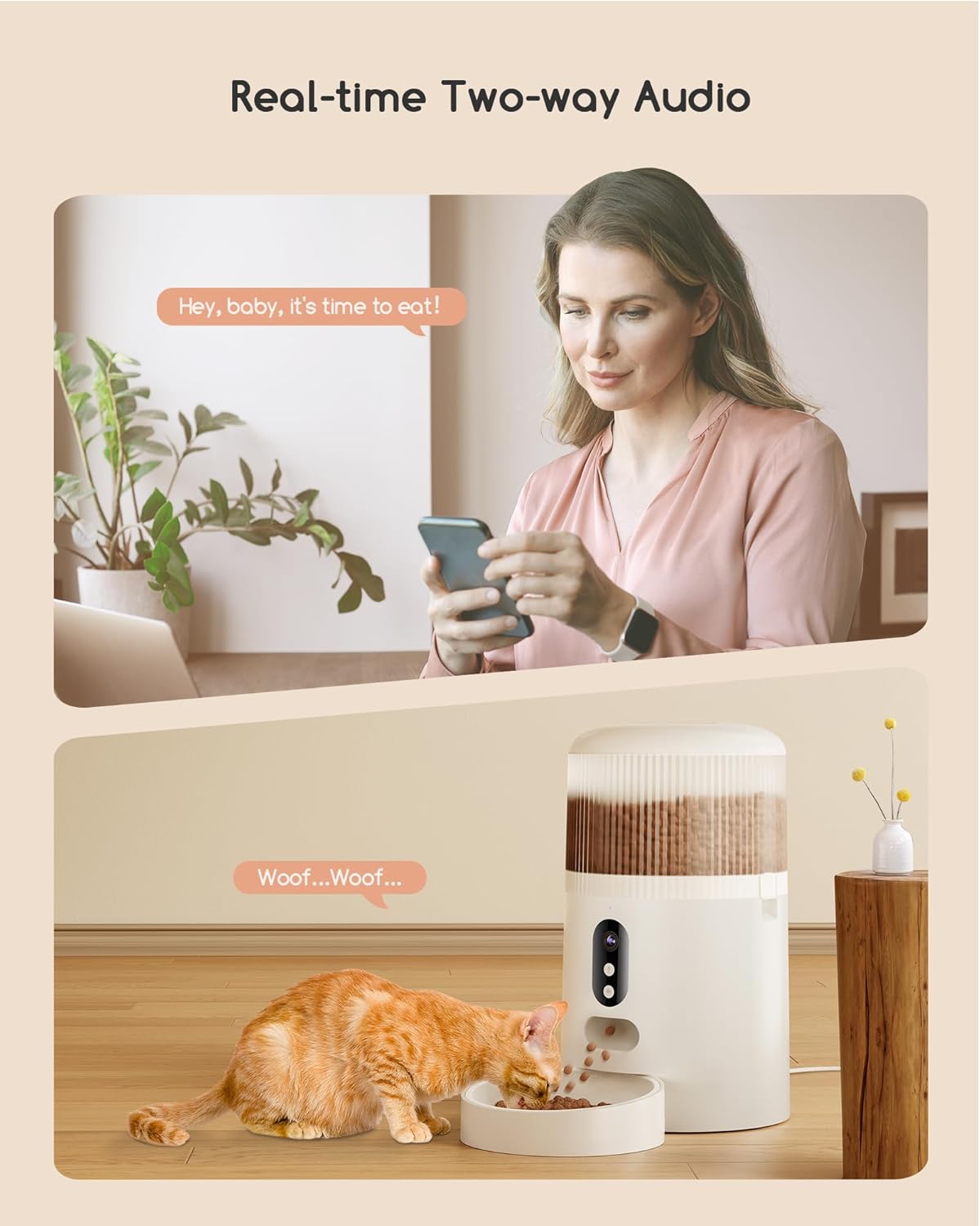 Distributeur Croquettes Chat 4L