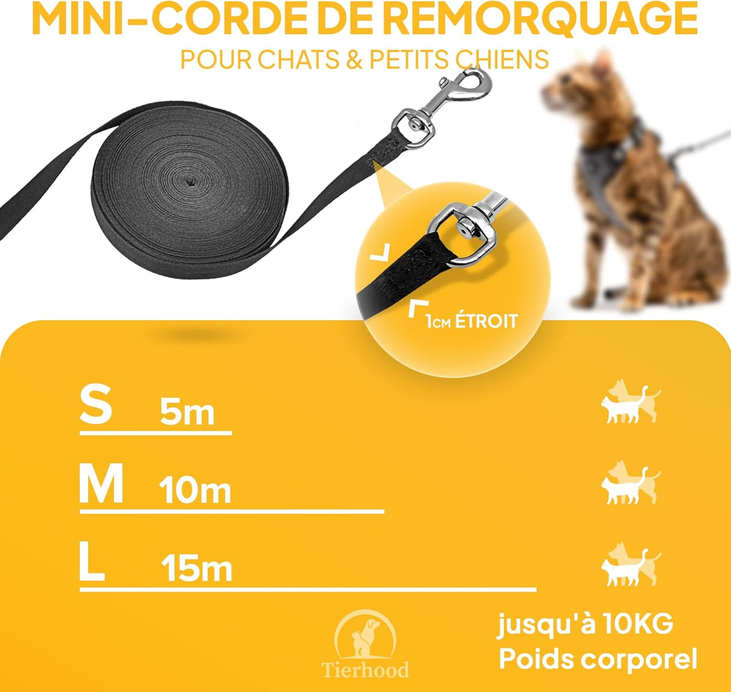Laisse pour Chat 10m