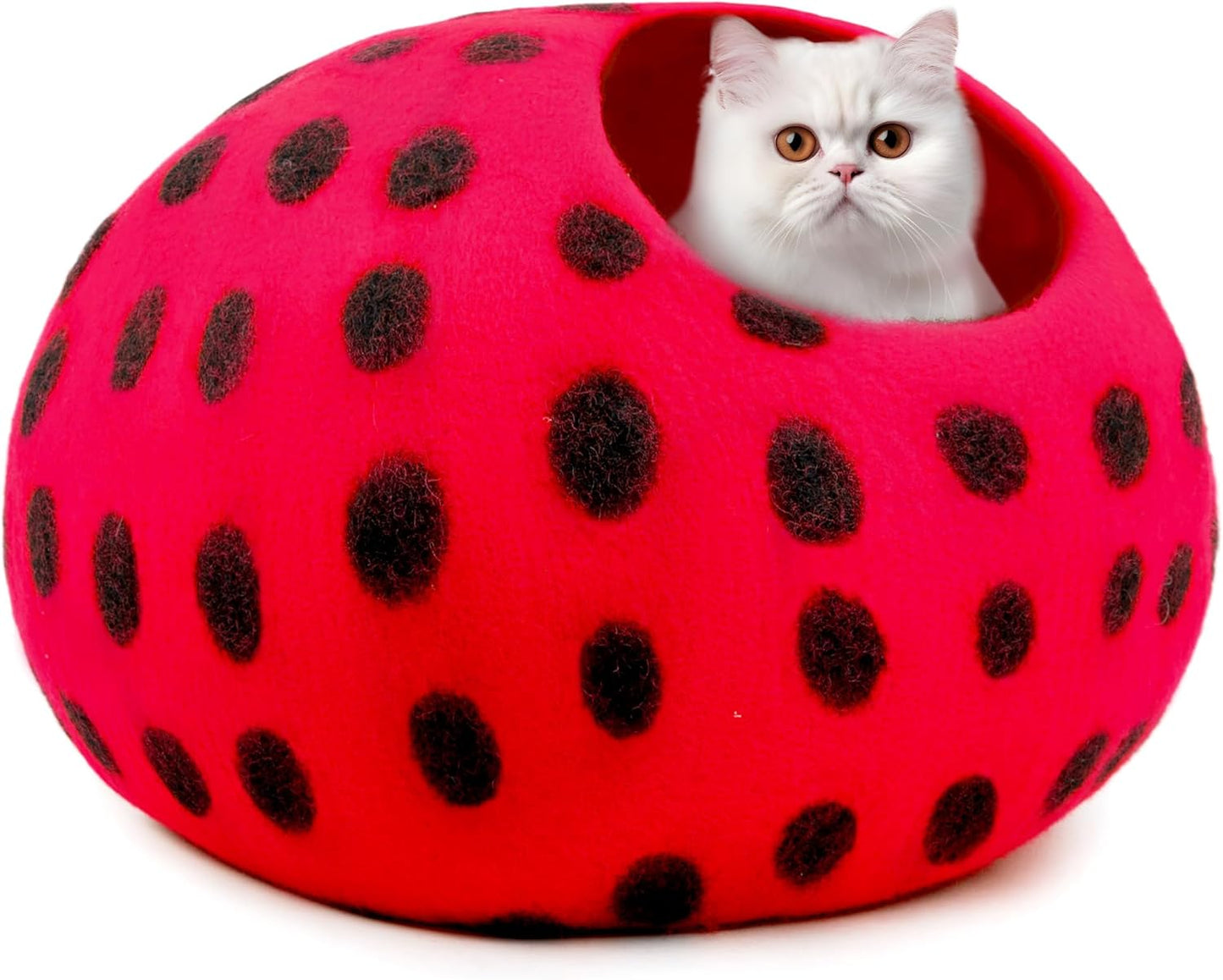 Panier Chat Coussin 100% Laine Mérinos