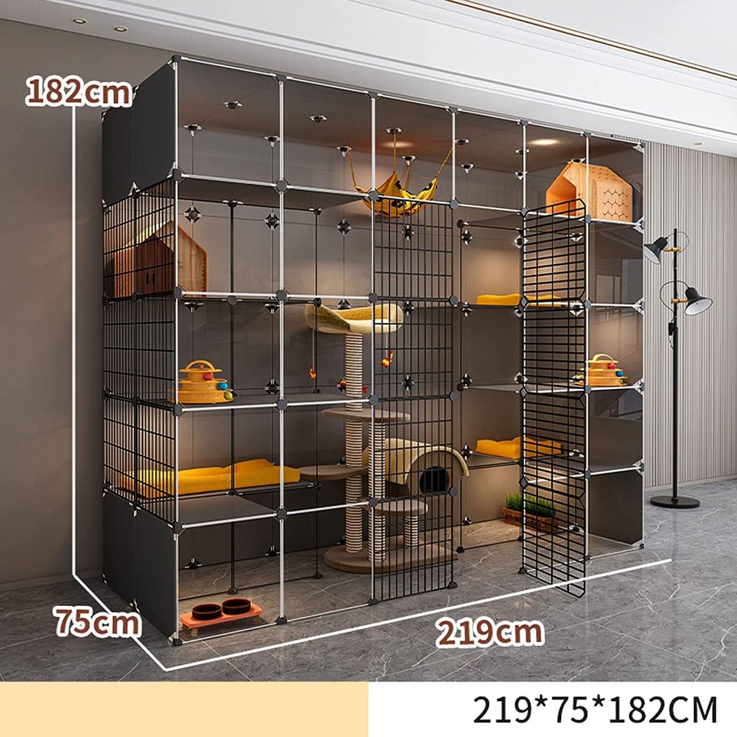 Enclos Chat XXL 219x75x182