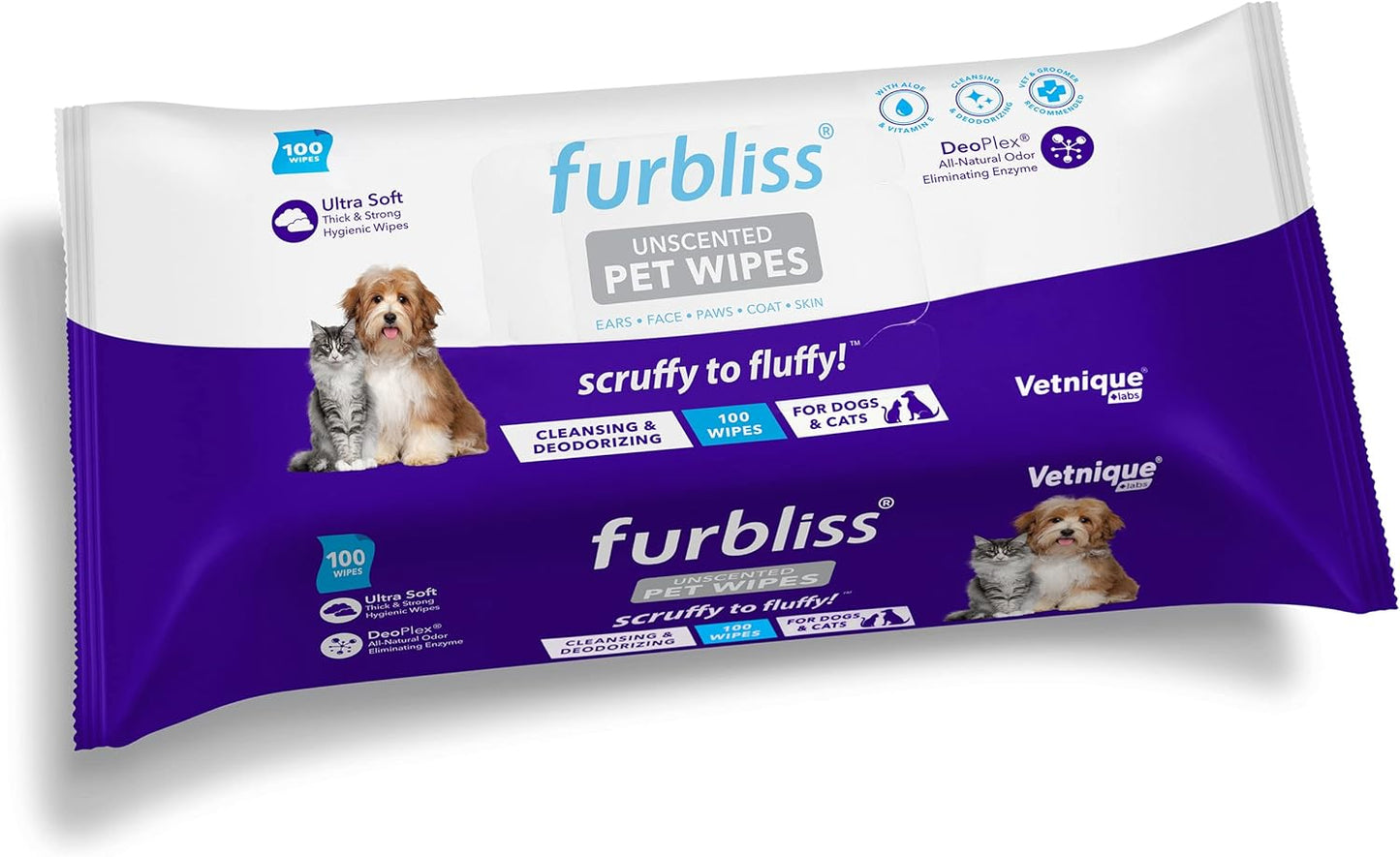 Lingettes pour Chat déodorant Naturel Non parfumé
