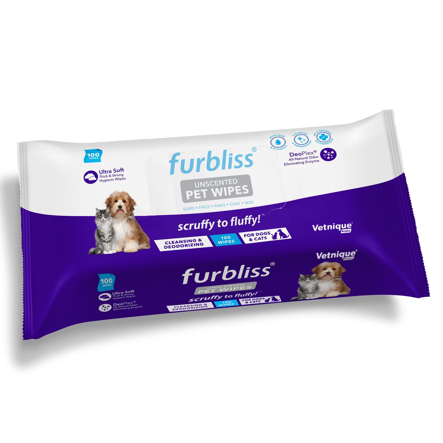 Lingettes pour Chat déodorant Naturel Non parfumé