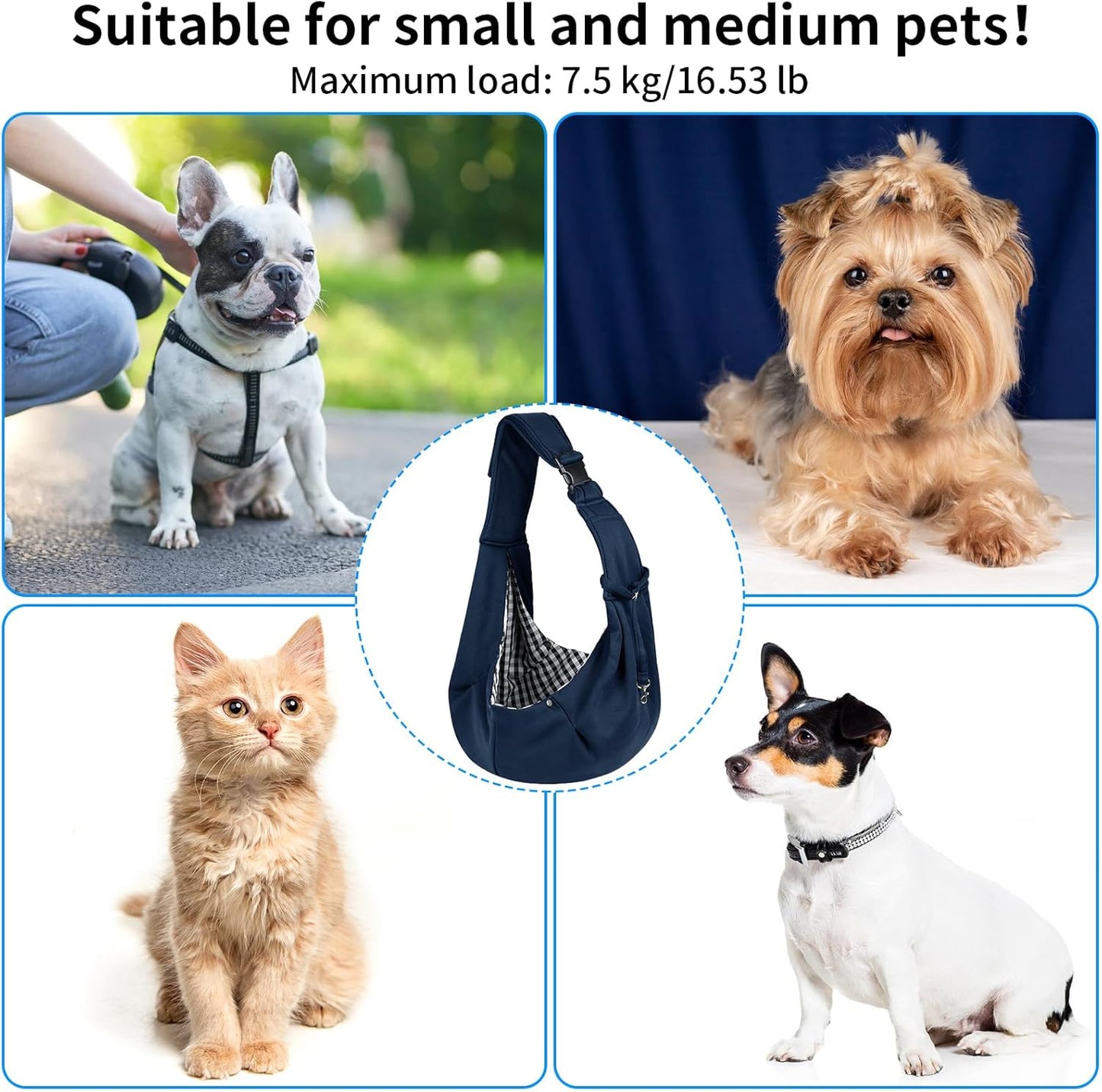 Sac Bandoulière Chat 7.5kg
