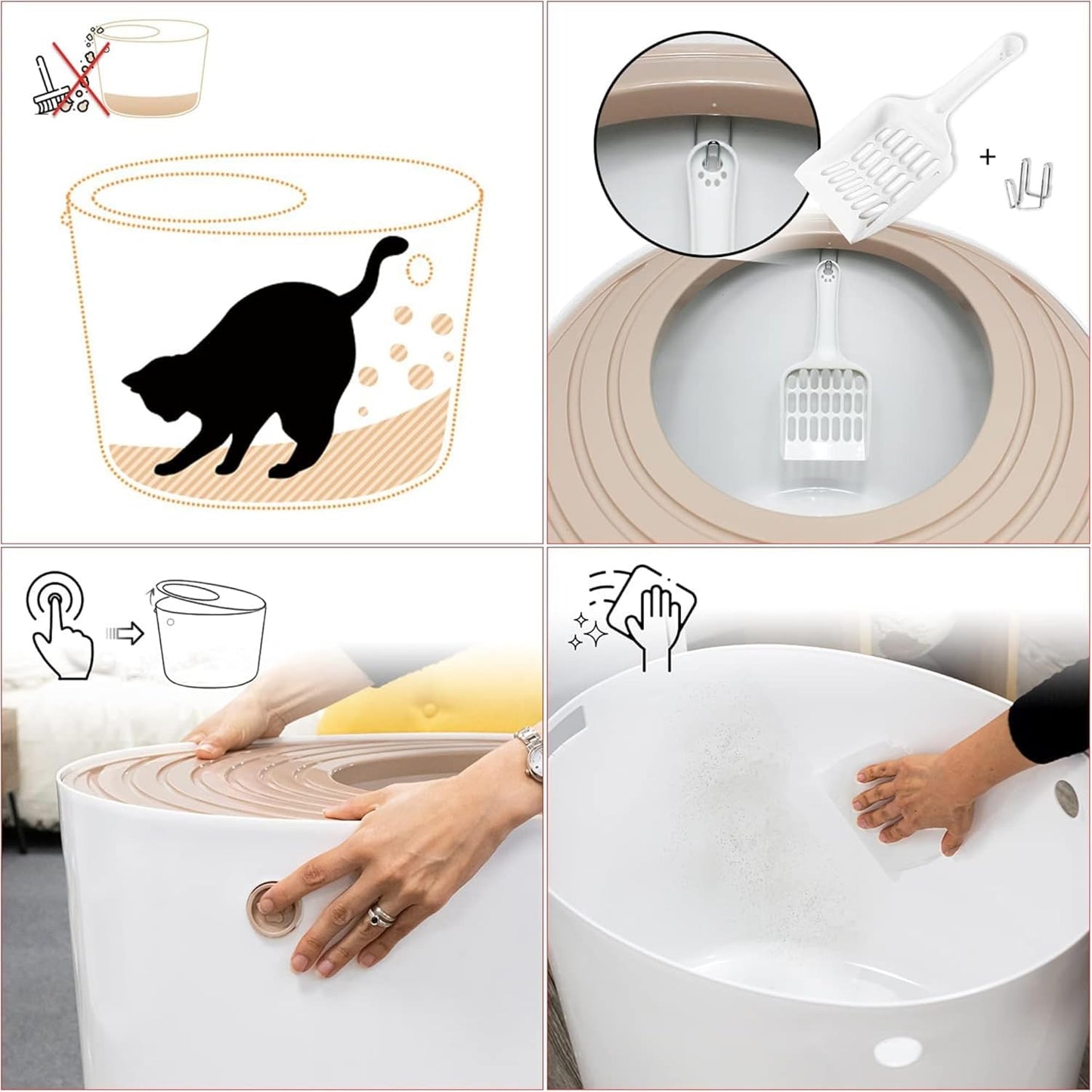 Maison de Toilette Max. 7 kg, Beige