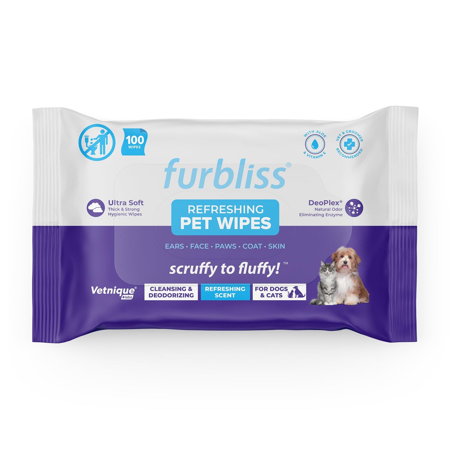 Lingettes pour Chat hygiéniques x100