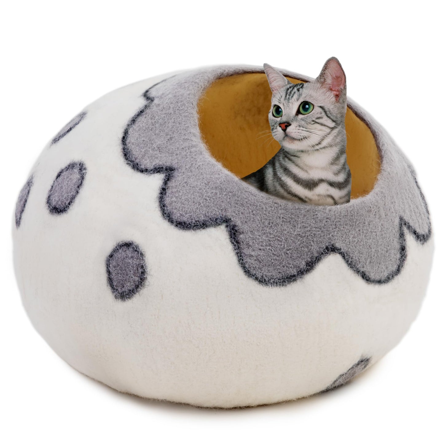 Panier Chat Coussin 100% Laine Mérinos