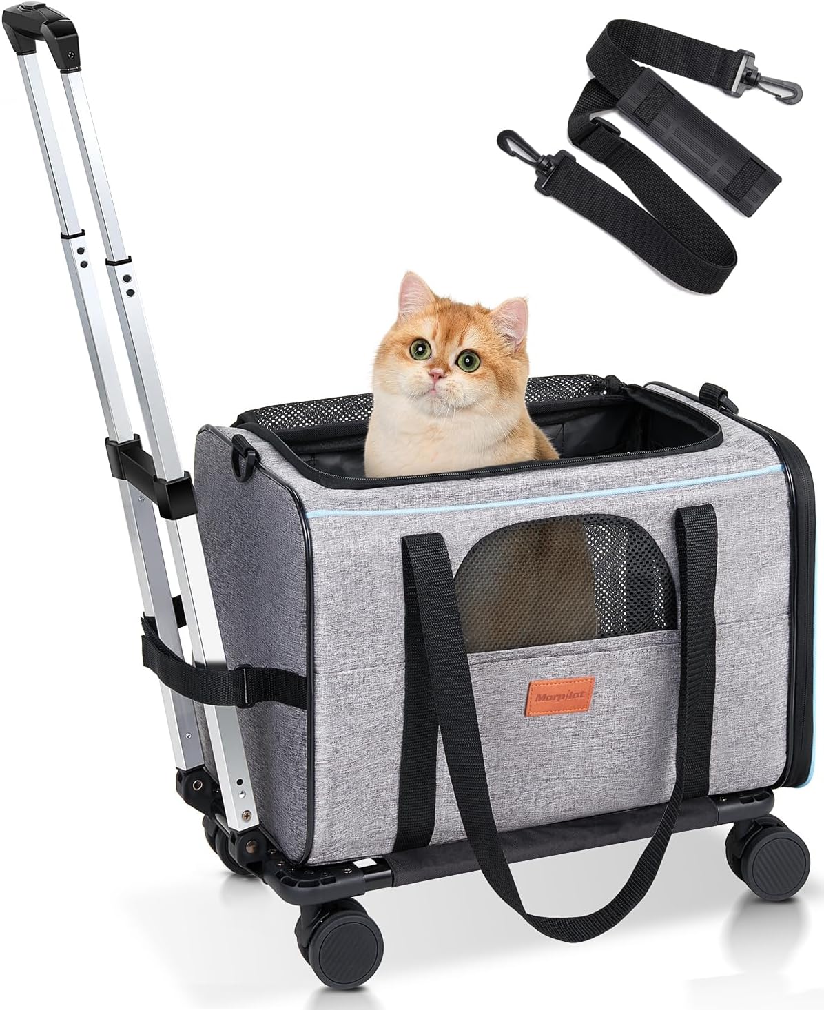 Sac Transport Chat à roulette 43x28x28 6kg
