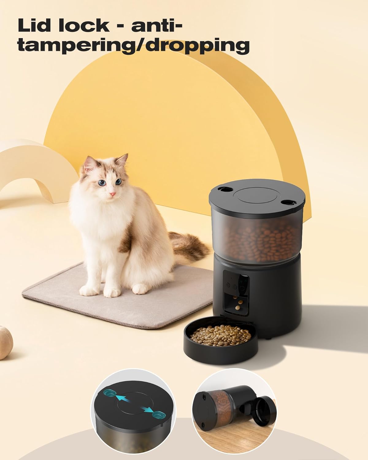 Distributeur Croquettes Chat 3L
