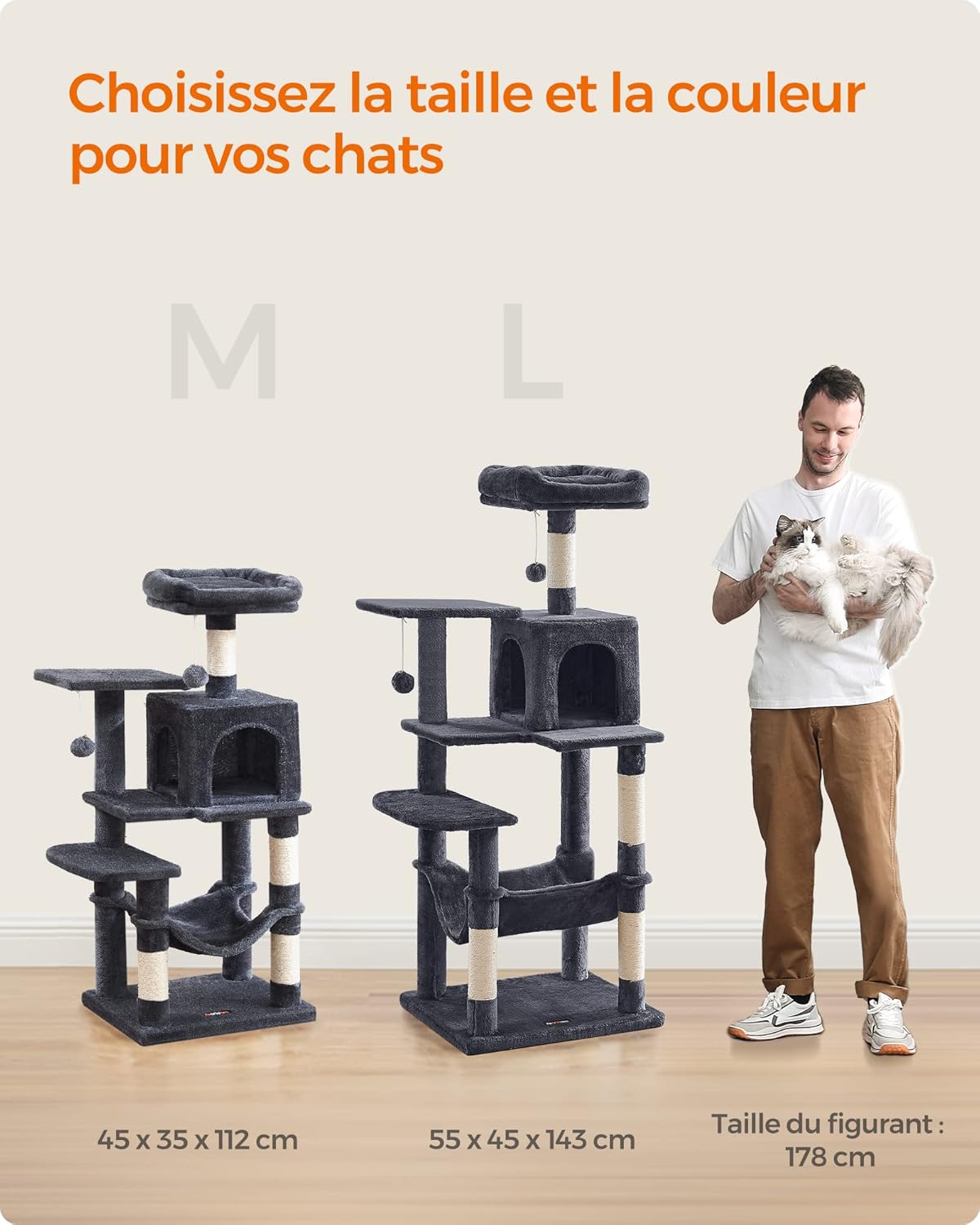 Arbre à Chat Hauteur 112 cm