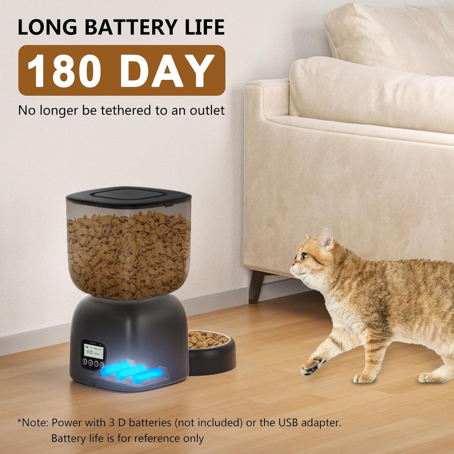 Distributeur Croquettes Chat 3L