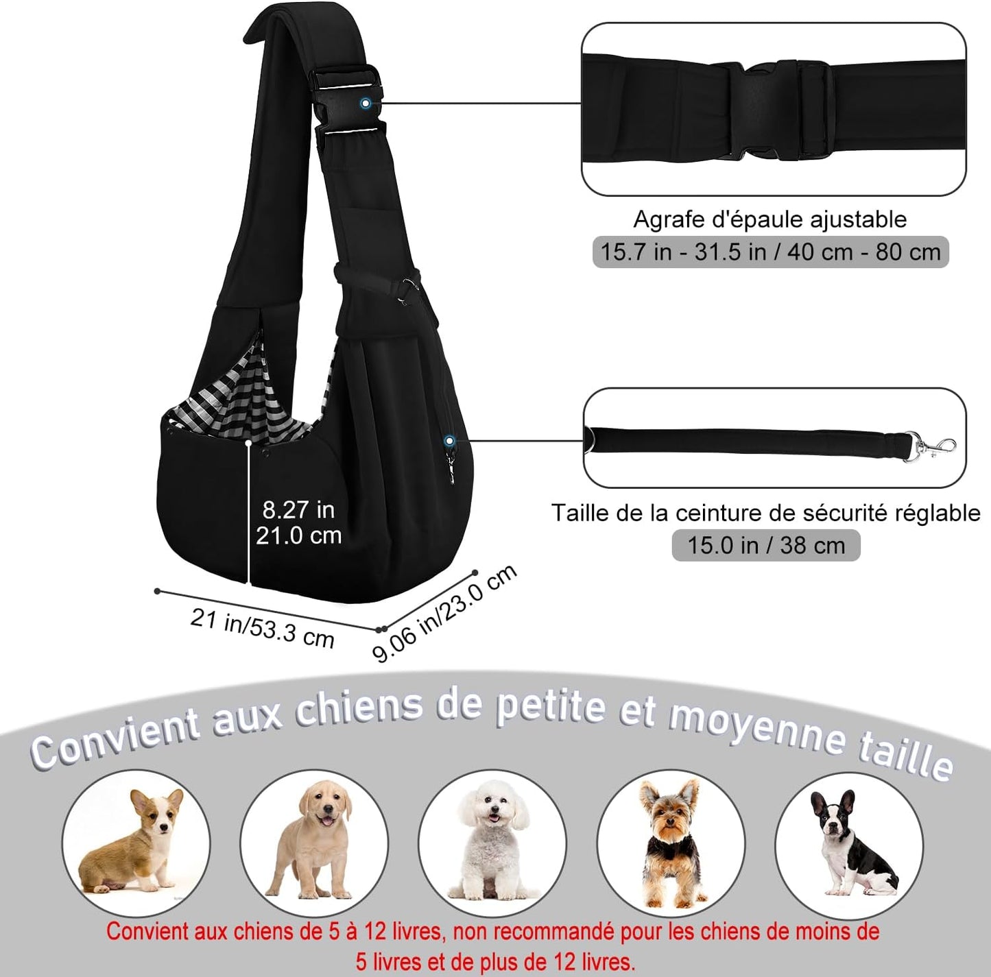 Sac Bandoulière Chat 5kg