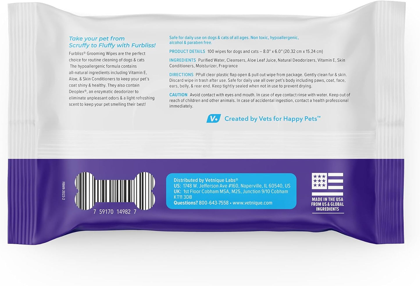 Lingettes pour Chat hygiéniques x100