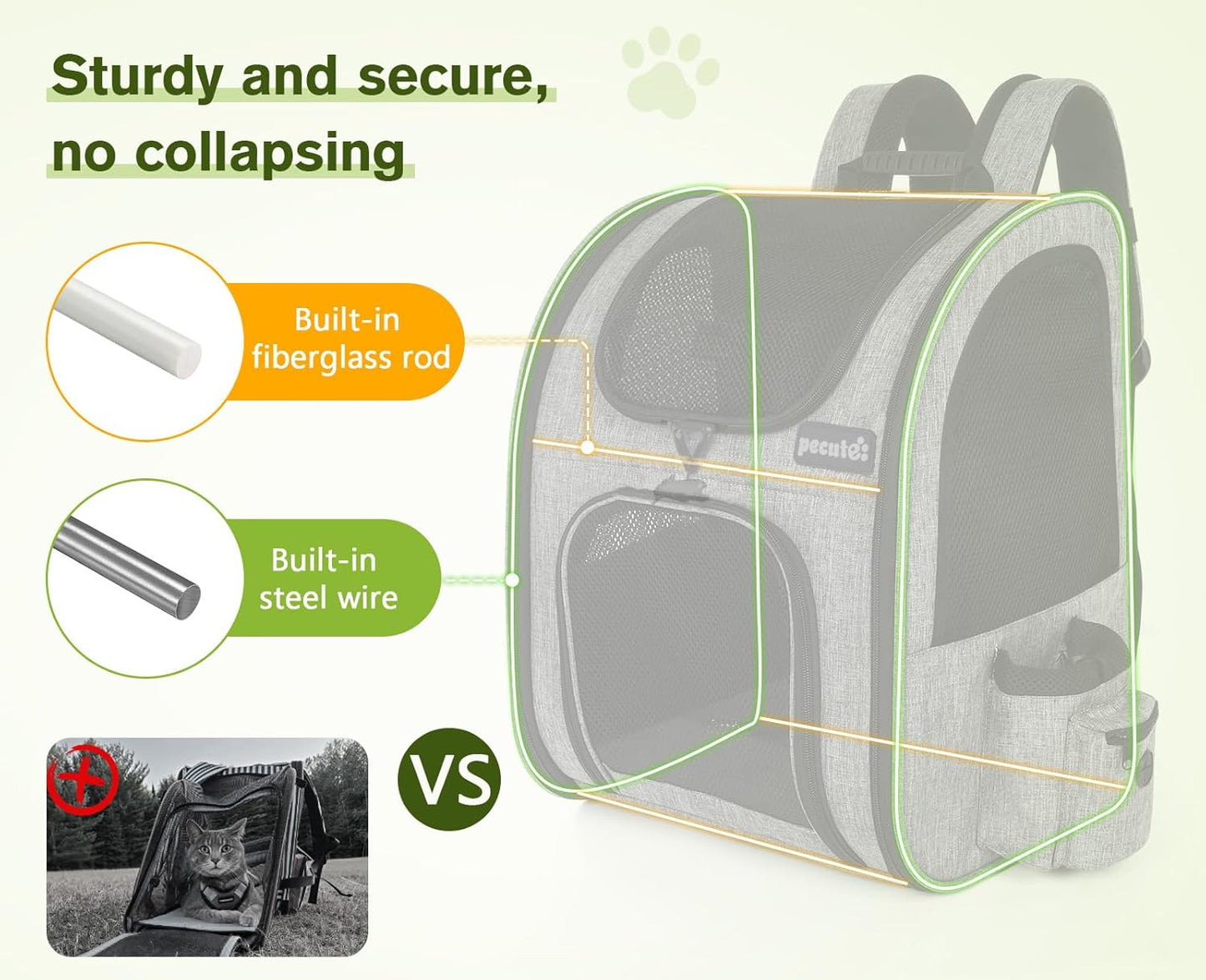 Sac Transport Chat L/XL/XXL de 6 à 10kg